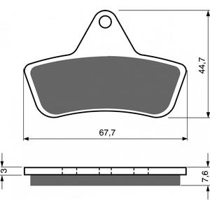 Brake pads GOLDFREN 232 S3