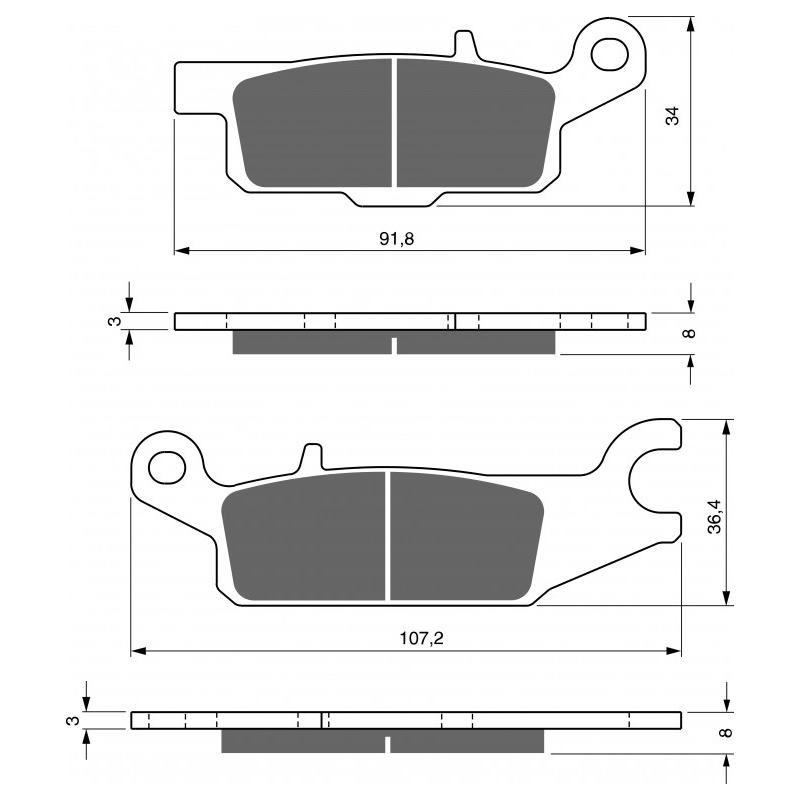 Brake pads GOLDFREN AD  OFF-ROAD FRONT