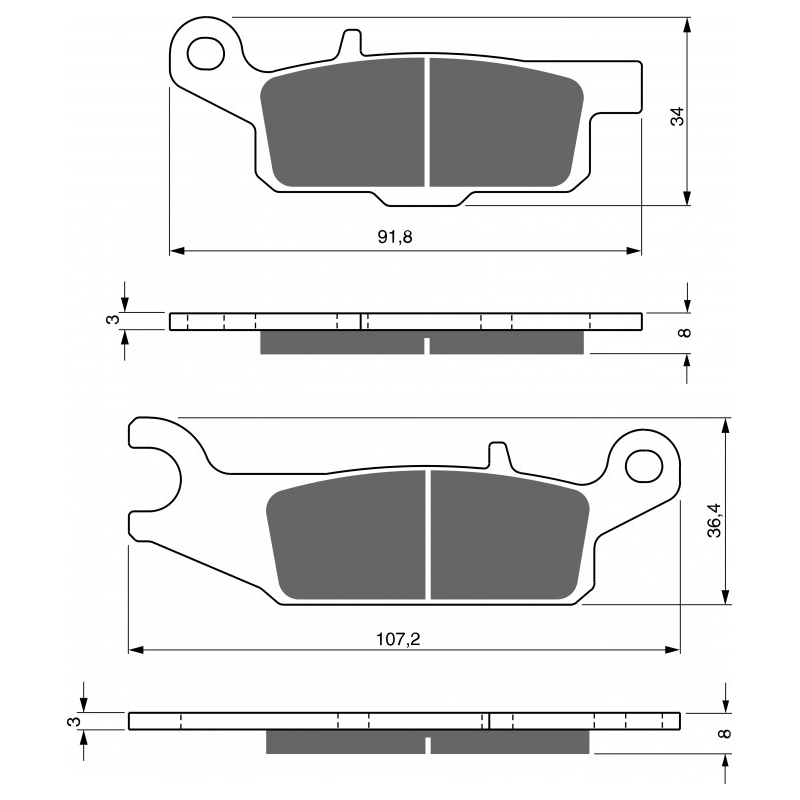 Brake pads GOLDFREN AD  OFF-ROAD FRONT