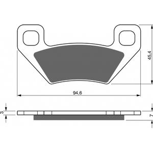 Brake pads GOLDFREN 254 S3