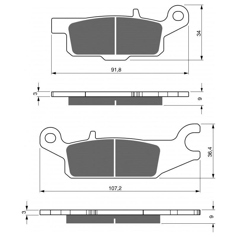 Brake pads GOLDFREN AD  STREET
