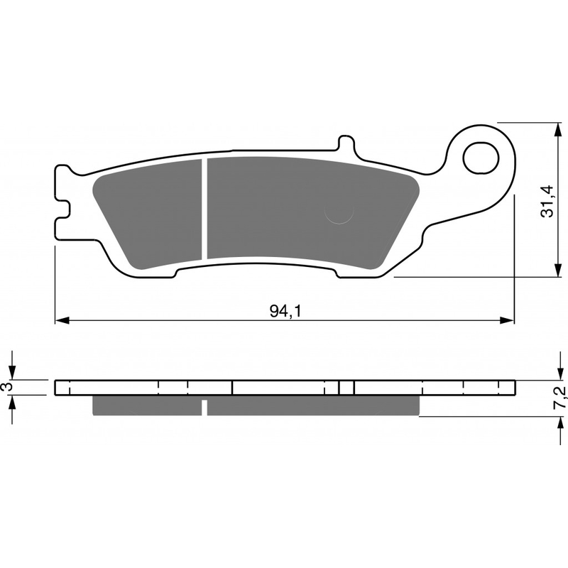 Brake pads GOLDFREN S33 OFF-ROAD FRONT