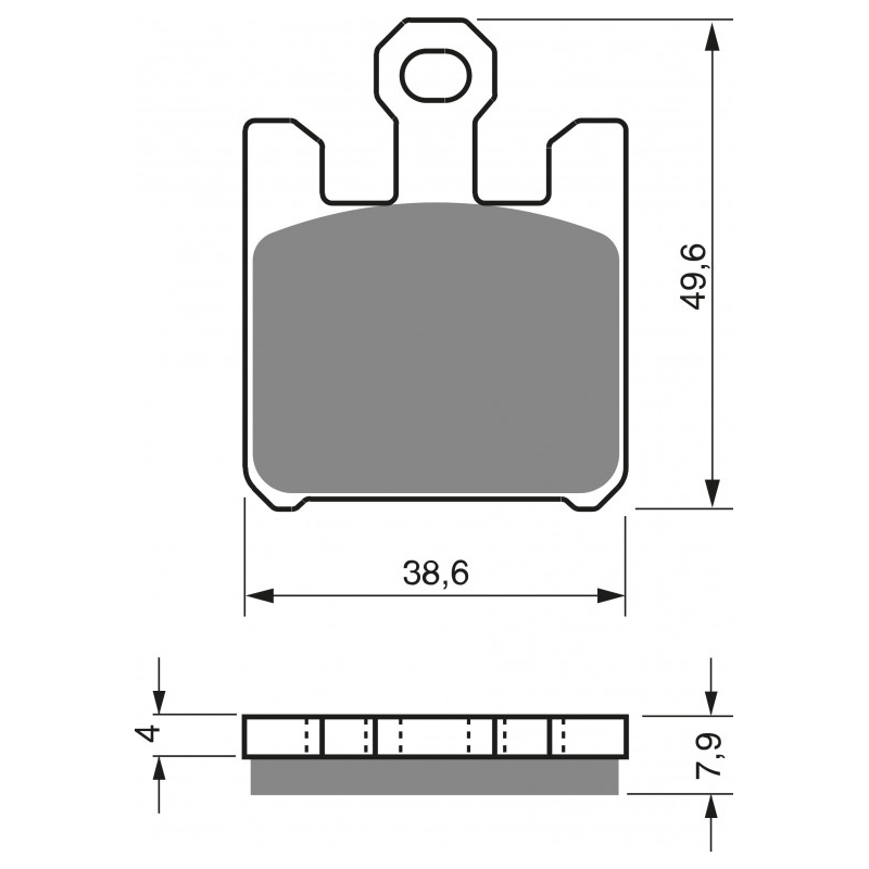 Brake pads GOLDFREN S33 STREET FRONT (1 set = 4 pcs)