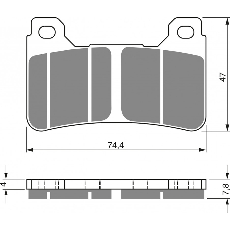 Brake pads GOLDFREN GP6