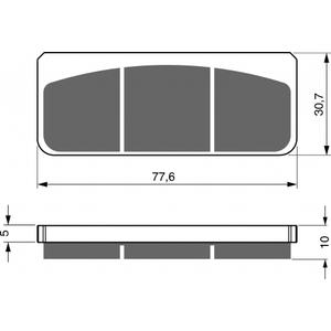 Brake pads GOLDFREN 219 GP6