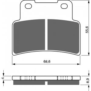 Brake pads GOLDFREN 251 GP6