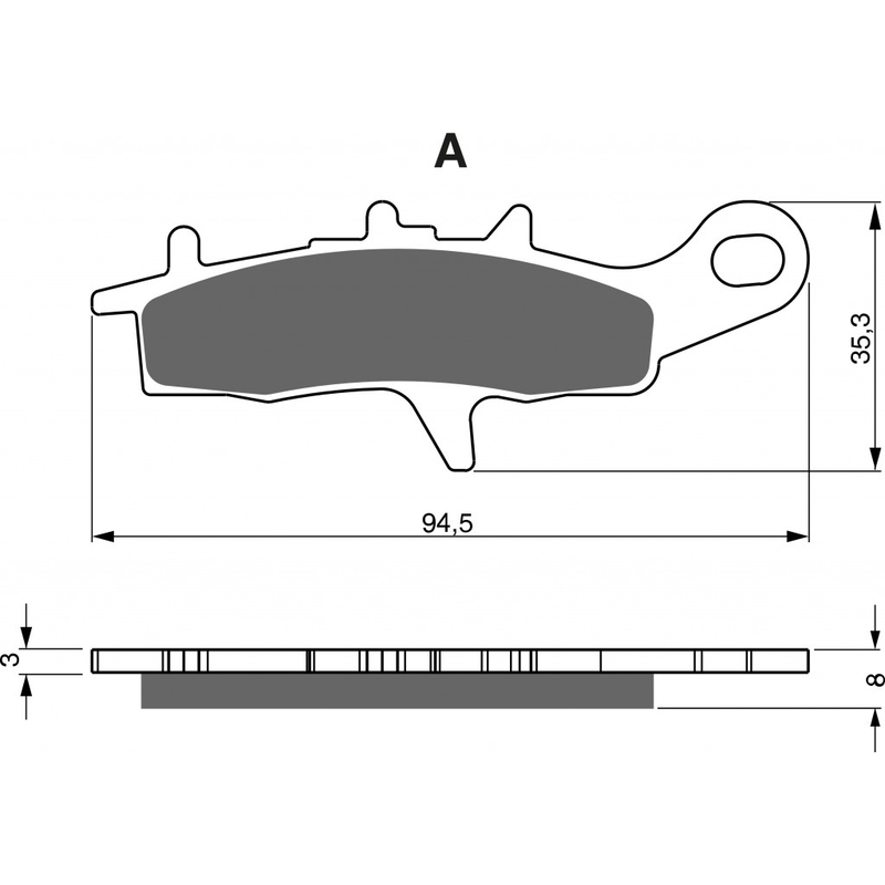 Brake pads GOLDFREN K5