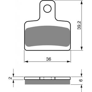 Brake pads GOLDFREN 199 K5