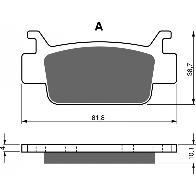 Brake pads GOLDFREN K5