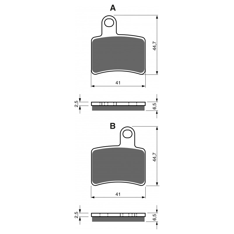Brake pads GOLDFREN S33 OFF-ROAD REAR