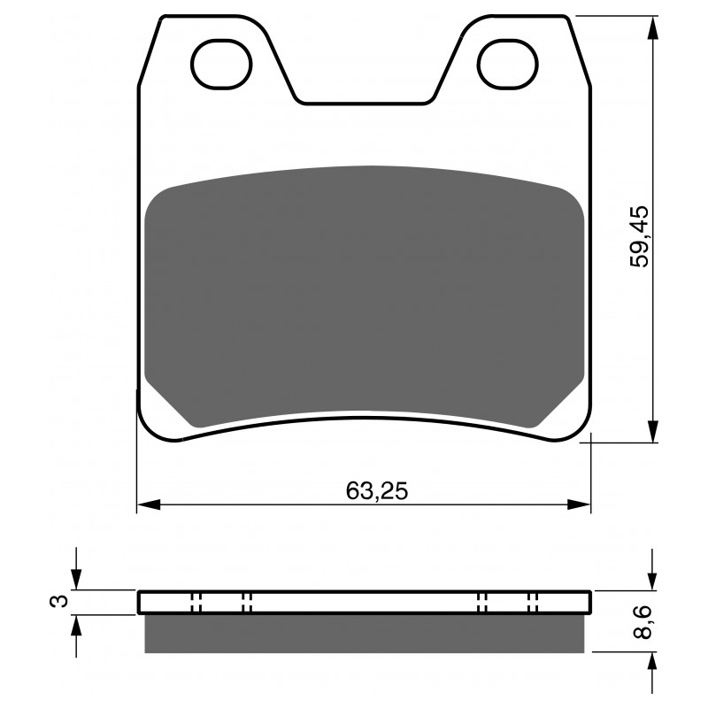 Brake pads GOLDFREN S33 STREET REAR