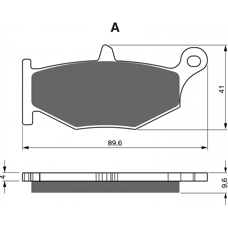 Brake pads GOLDFREN S33 STREET REAR