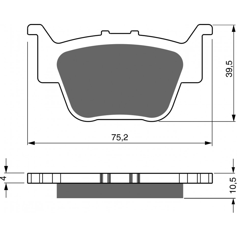 Brake pads GOLDFREN S33 STREET REAR
