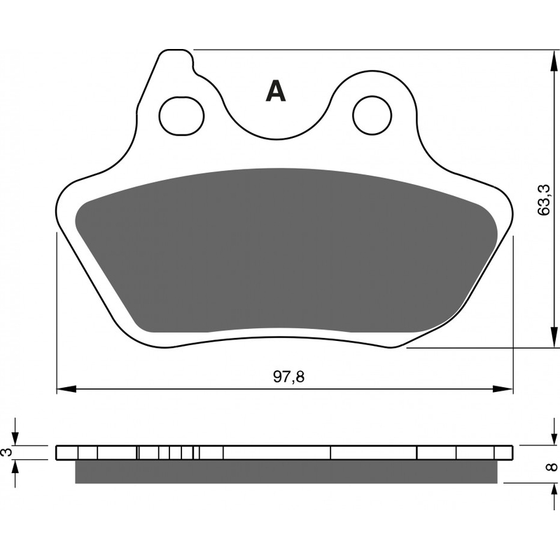 Brake pads GOLDFREN S33 STREET REAR