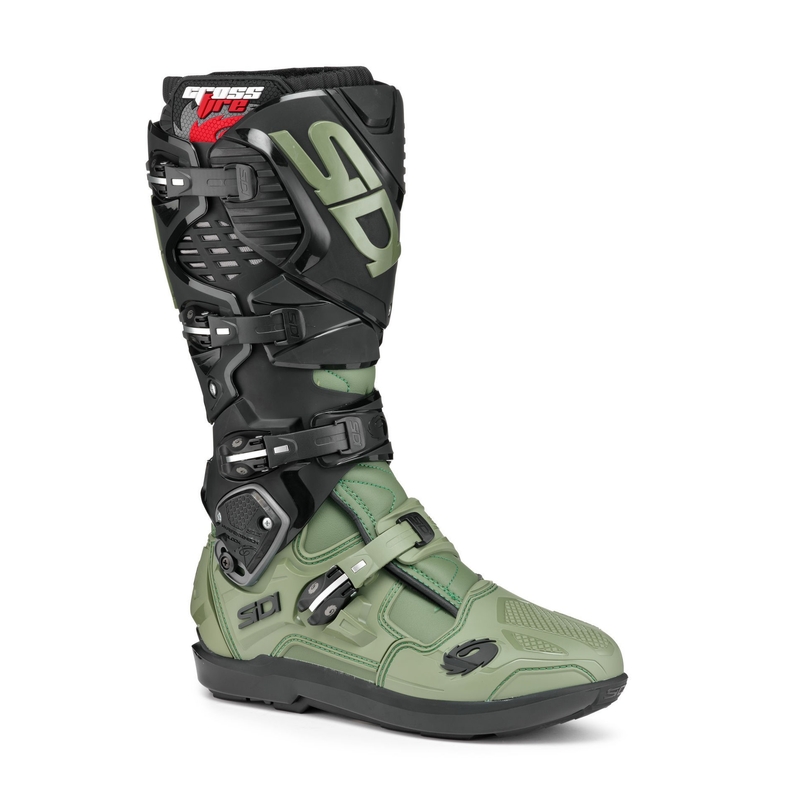 Buty motocyklowe SIDI CROSSFIRE 3 SRS zielono-czarne