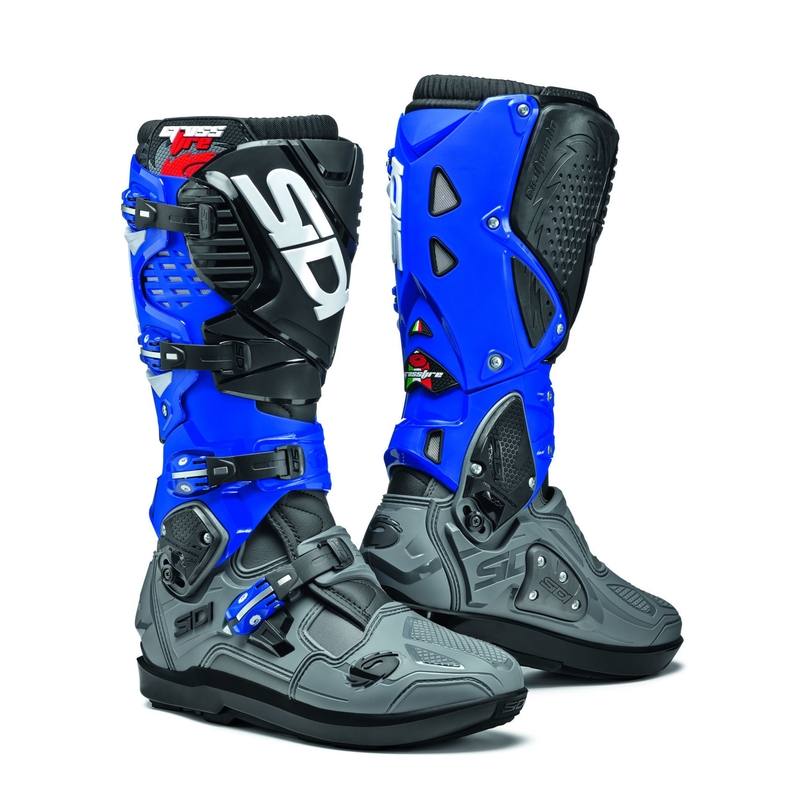 Buty motocyklowe SIDI CROSSFIRE 3 SRS szaro-niebiesko-czarne