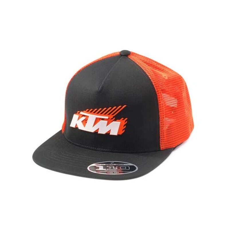Czapka KTM MX Trucker czarno-pomarańczowa