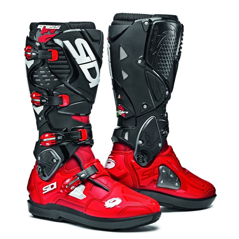 Buty motocyklowe SIDI CROSSFIRE 3 SRS czerwono-czarne