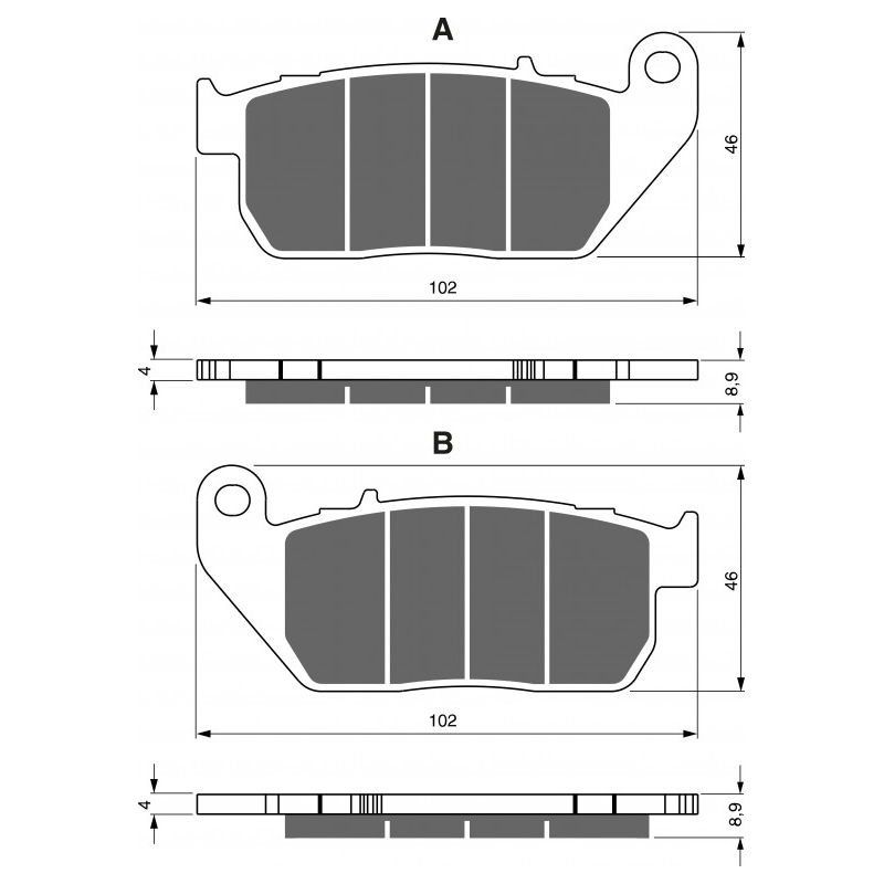 Brake pads GOLDFREN S3