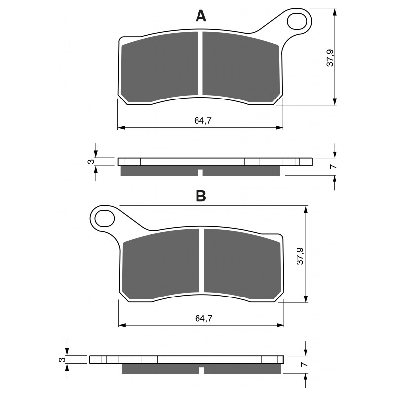 Brake pads GOLDFREN K5