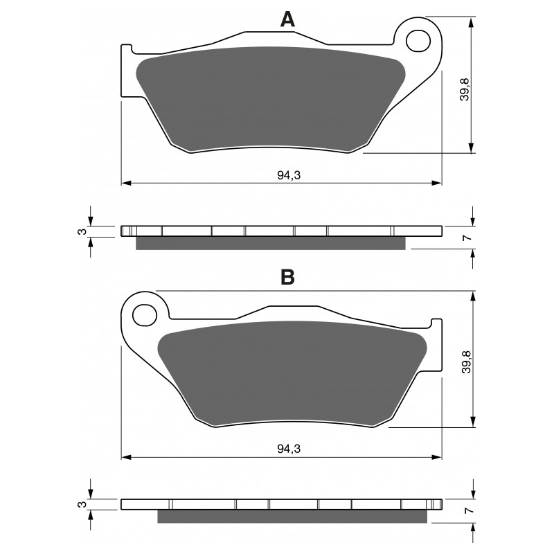 Brake pads GOLDFREN AD  OFF-ROAD FRONT