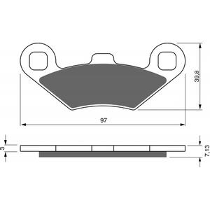 Brake pads GOLDFREN 280 AD  OFF-ROAD FRONT