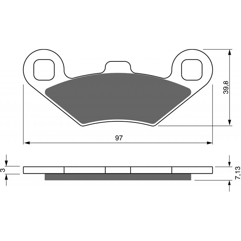 Brake pads GOLDFREN AD  OFF-ROAD FRONT