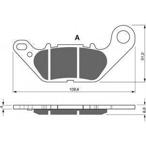 Brake pads GOLDFREN 264 GP6