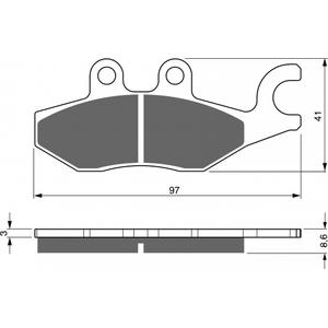 Brake pads GOLDFREN 266 S3