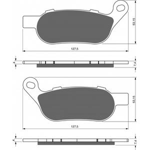 Brake pads GOLDFREN 273 S33 STREET REAR