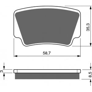 Brake pads GOLDFREN 260 K1