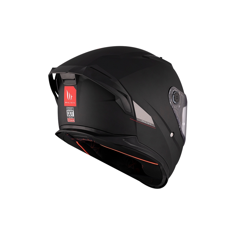 Zintegrowany kask motocyklowy MT BRAKER SV SOLID A1 czarny połysk