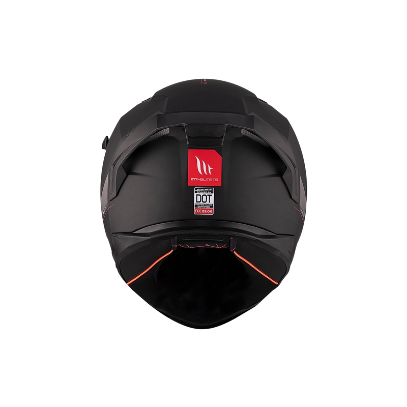 Zintegrowany kask motocyklowy MT BRAKER SV SOLID A1 czarny połysk
