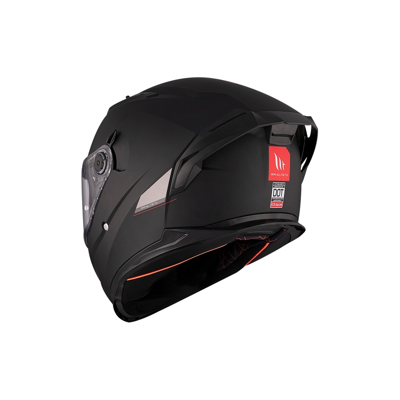 Zintegrowany kask motocyklowy MT BRAKER SV SOLID A1 czarny połysk