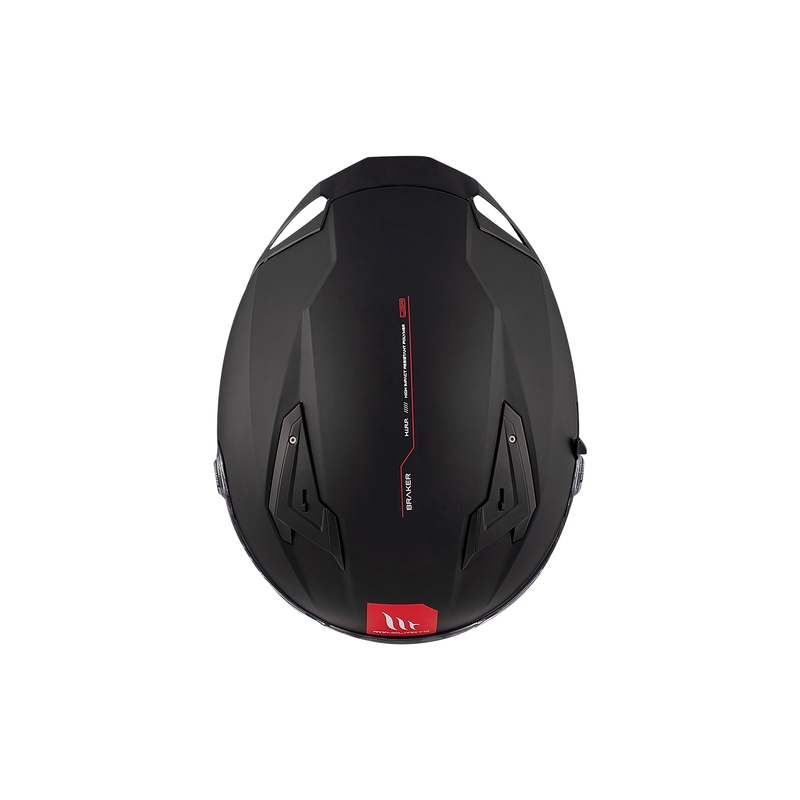 Zintegrowany kask motocyklowy MT BRAKER SV SOLID A1 czarny połysk