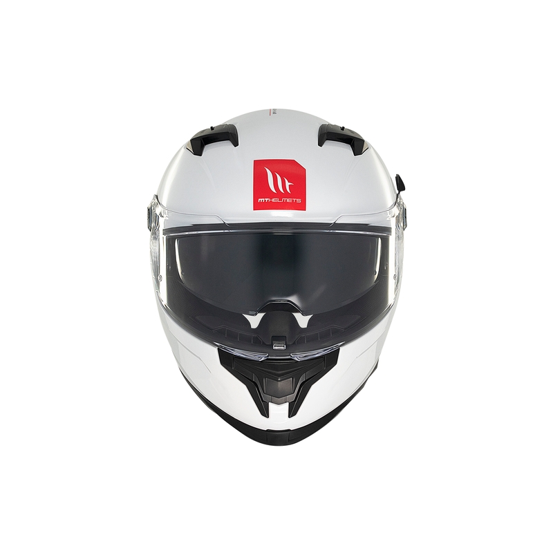MT BRAKER SV SOLID A0 integralny kask motocyklowy biały