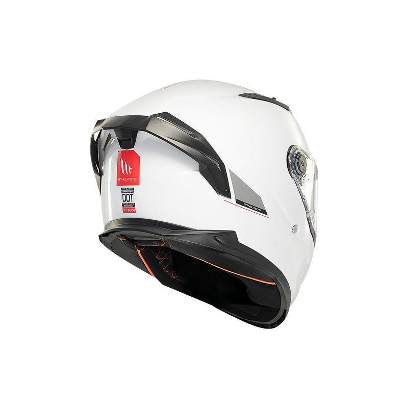 MT BRAKER SV SOLID A0 integralny kask motocyklowy biały
