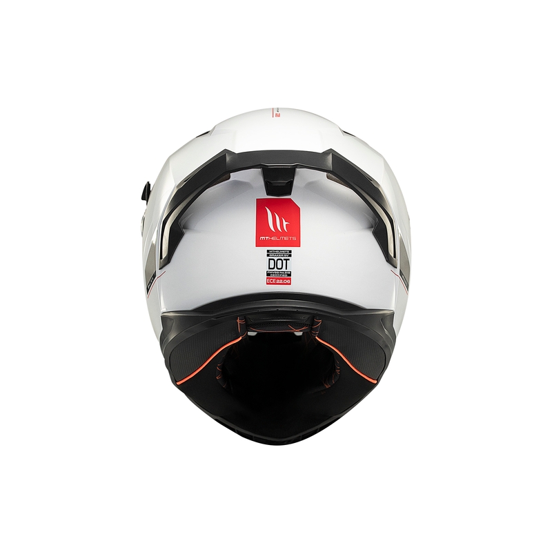 MT BRAKER SV SOLID A0 integralny kask motocyklowy biały