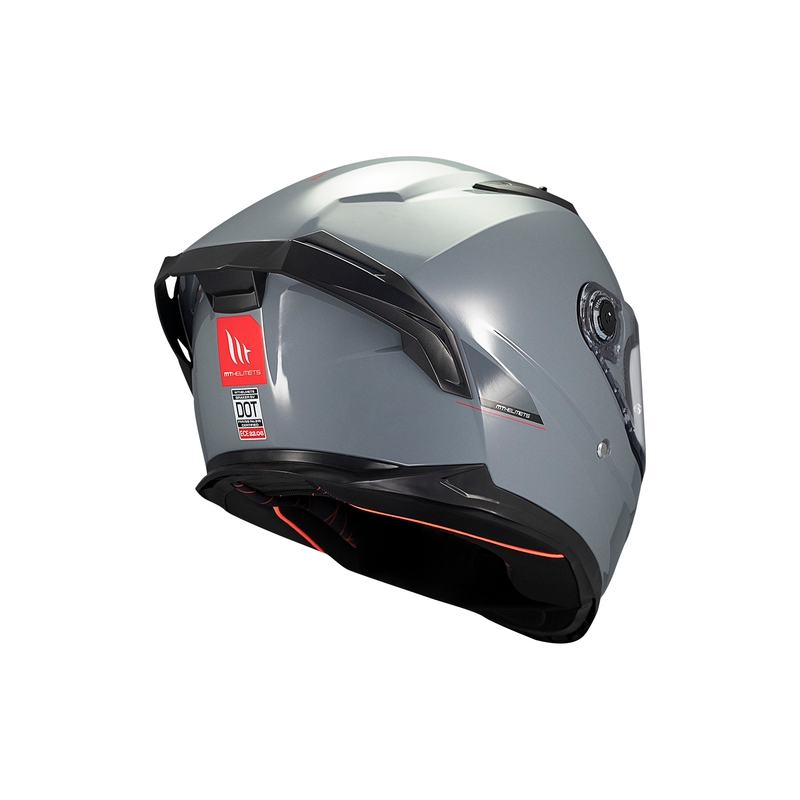 Zintegrowany kask motocyklowy MT BRAKER SV SOLID A12 szary