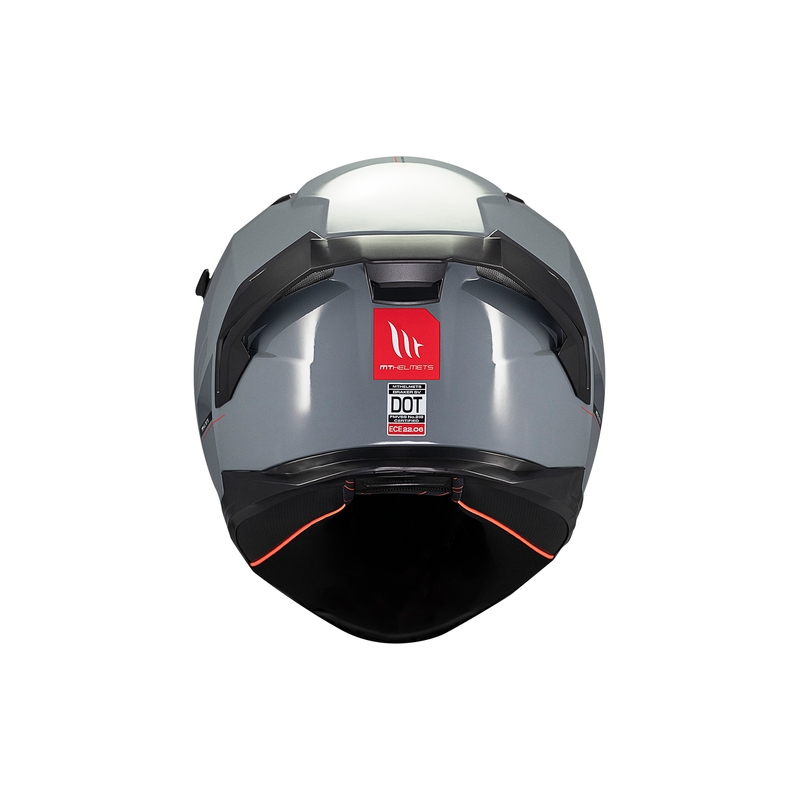Zintegrowany kask motocyklowy MT BRAKER SV SOLID A12 szary