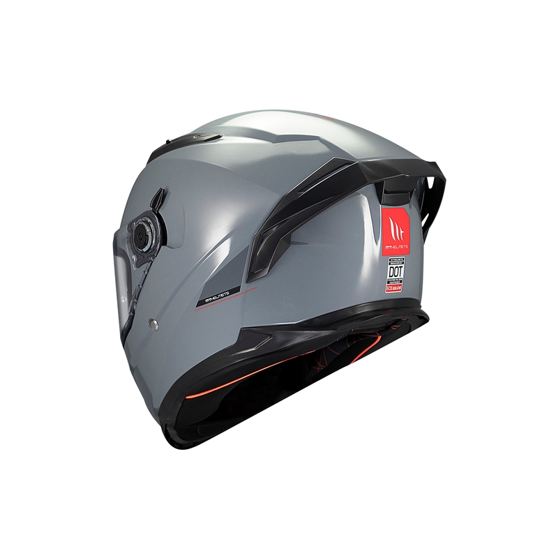 Zintegrowany kask motocyklowy MT BRAKER SV SOLID A12 szary