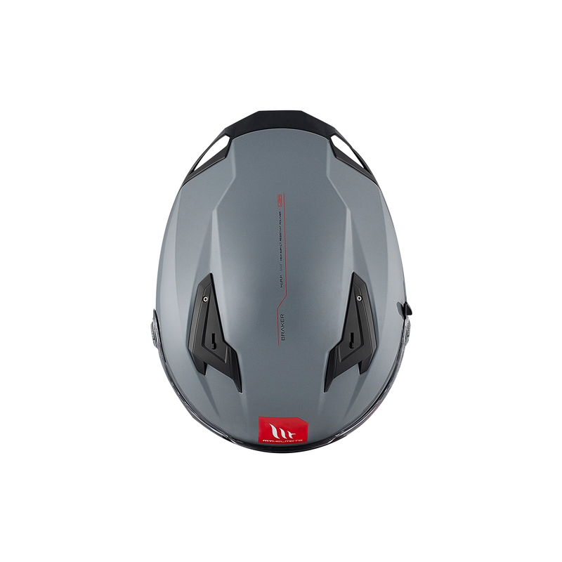 Zintegrowany kask motocyklowy MT BRAKER SV SOLID A12 szary