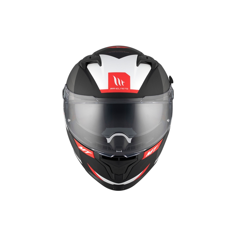 Kask motocyklowy integralny MT BRAKER CHENTO B0 czarno-szaro-biały