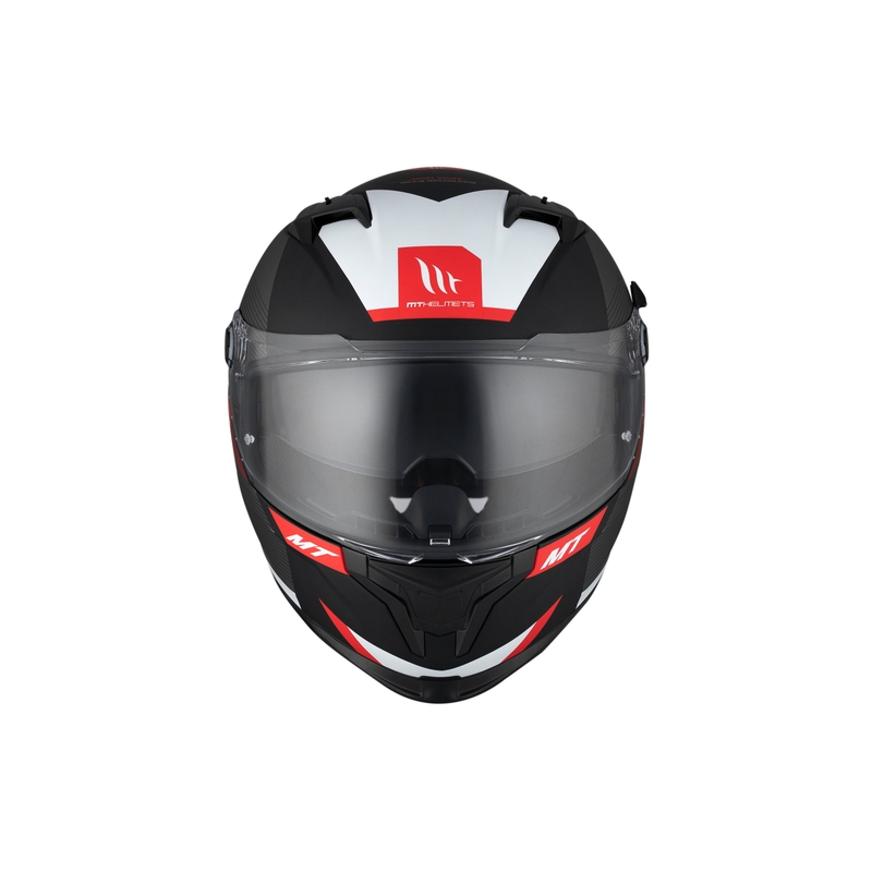 Kask motocyklowy integralny MT BRAKER CHENTO B5 szaro-czerwono-biały