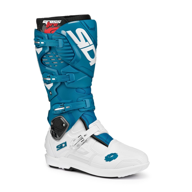 Buty motocyklowe SIDI CROSSFIRE 3 SRS biało-niebieskie