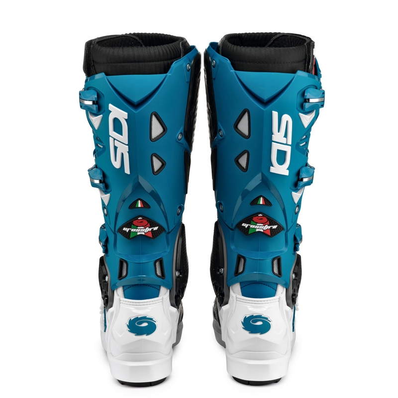 Buty motocyklowe SIDI CROSSFIRE 3 SRS biało-niebieskie