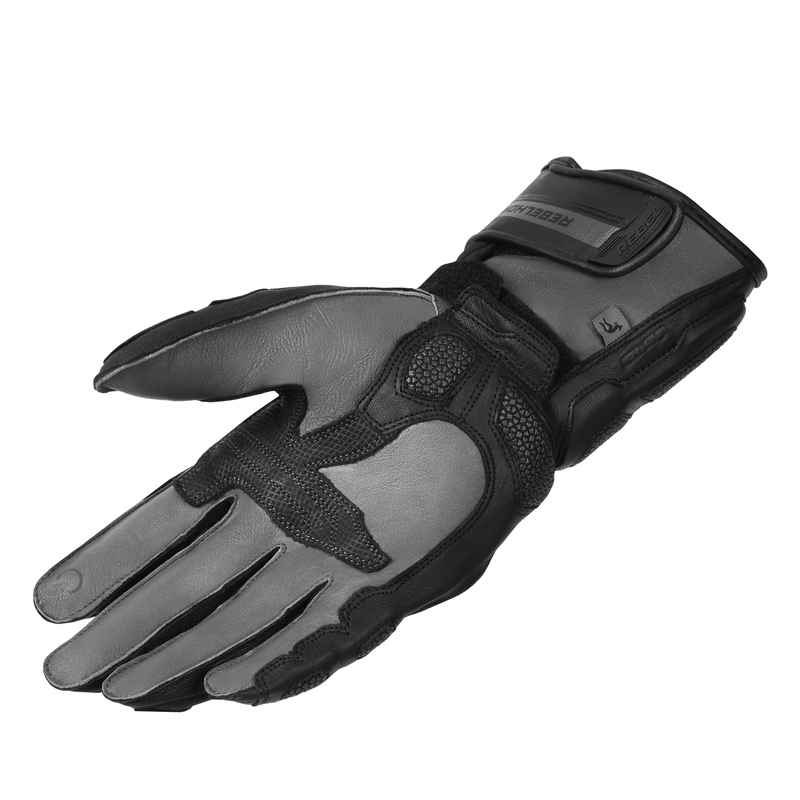 Rękawice motocyklowe Rebelhorn ST Long czarne wyprzedaż