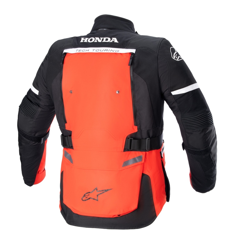 Kurtka motocyklowa Alpinestars Bogota PRO Drystar Honda w kolorze fluo czerwono-czarnym