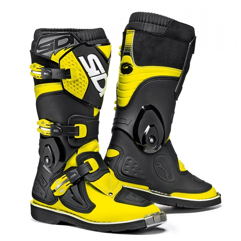Dziecięce buty motocyklowe SIDI FLAME żółto-czarne