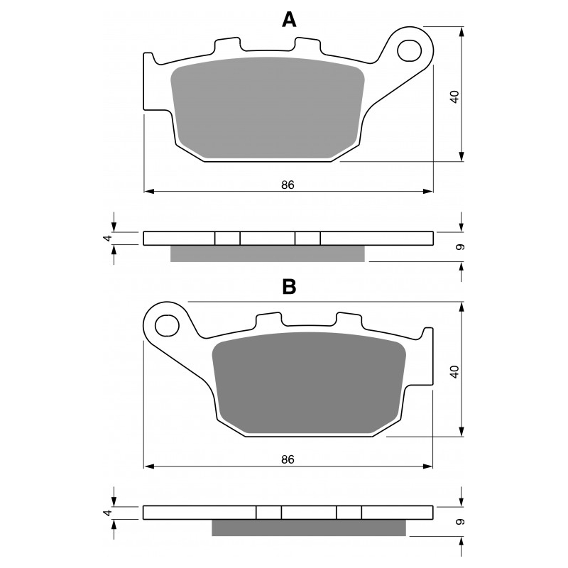 Brake pads GOLDFREN AD  STREET